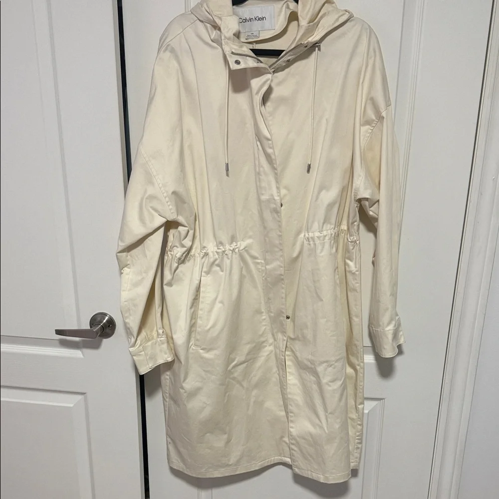 Calvin Klein Women's Cotton Sateen Anorak Jacket Size Large - Picture 2 of 4